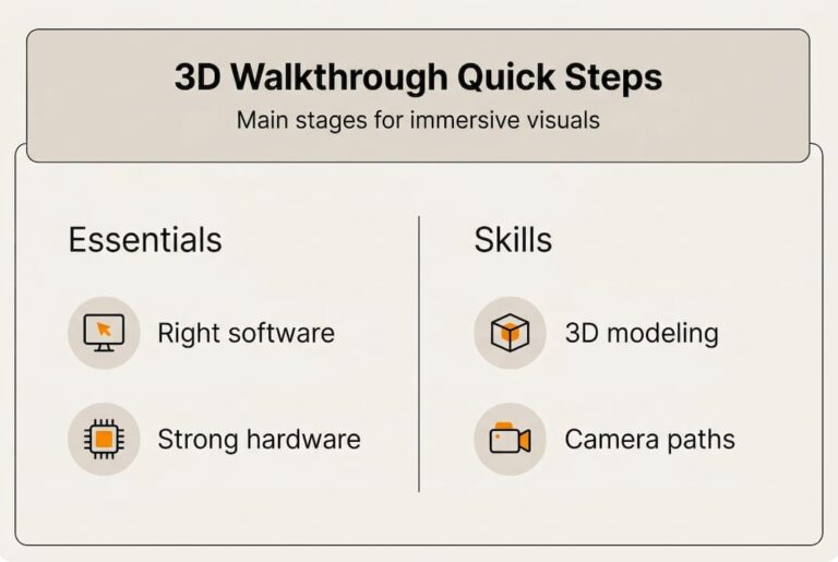 3D walkthrough guide: Create immersive project visuals