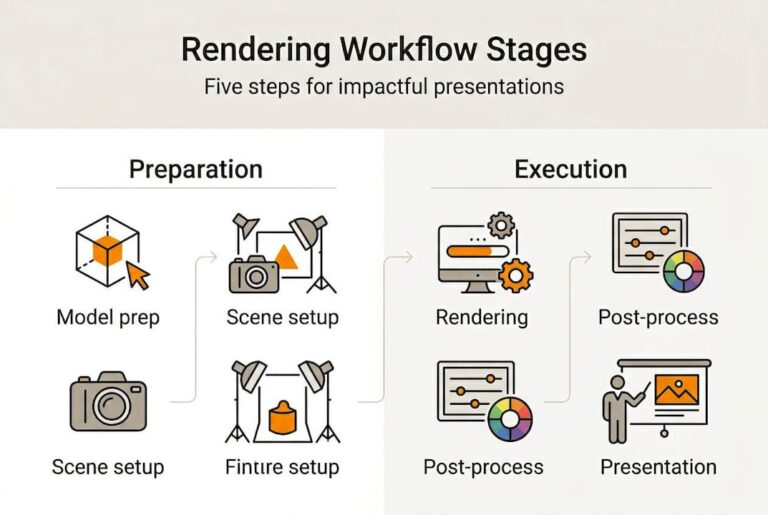 Rendering Workflow for Presentations: Advanced Guide